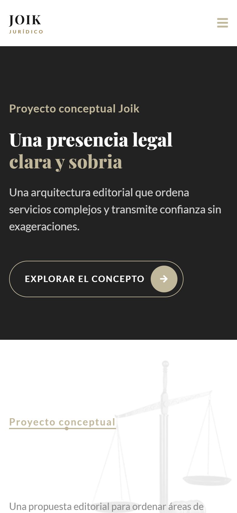 Concepto jurídico visto en un teléfono