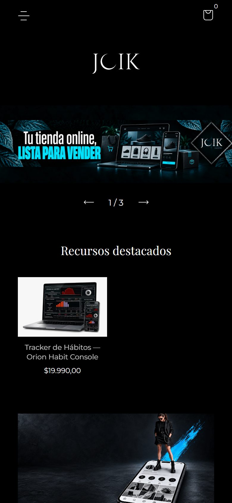 Joik Resources store shown on a phone