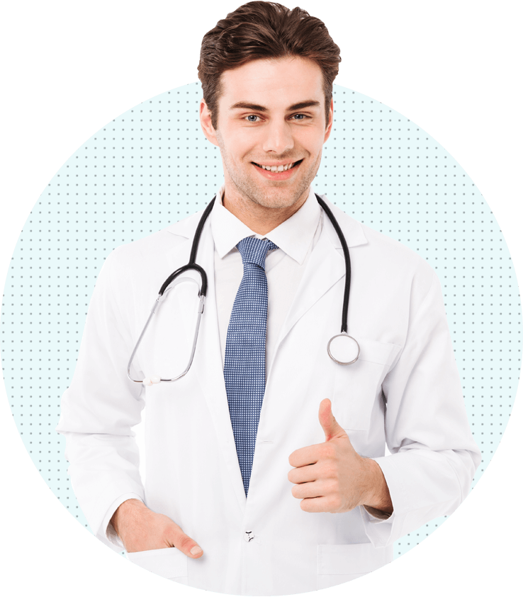 Profesional de odontología en la composición del concepto